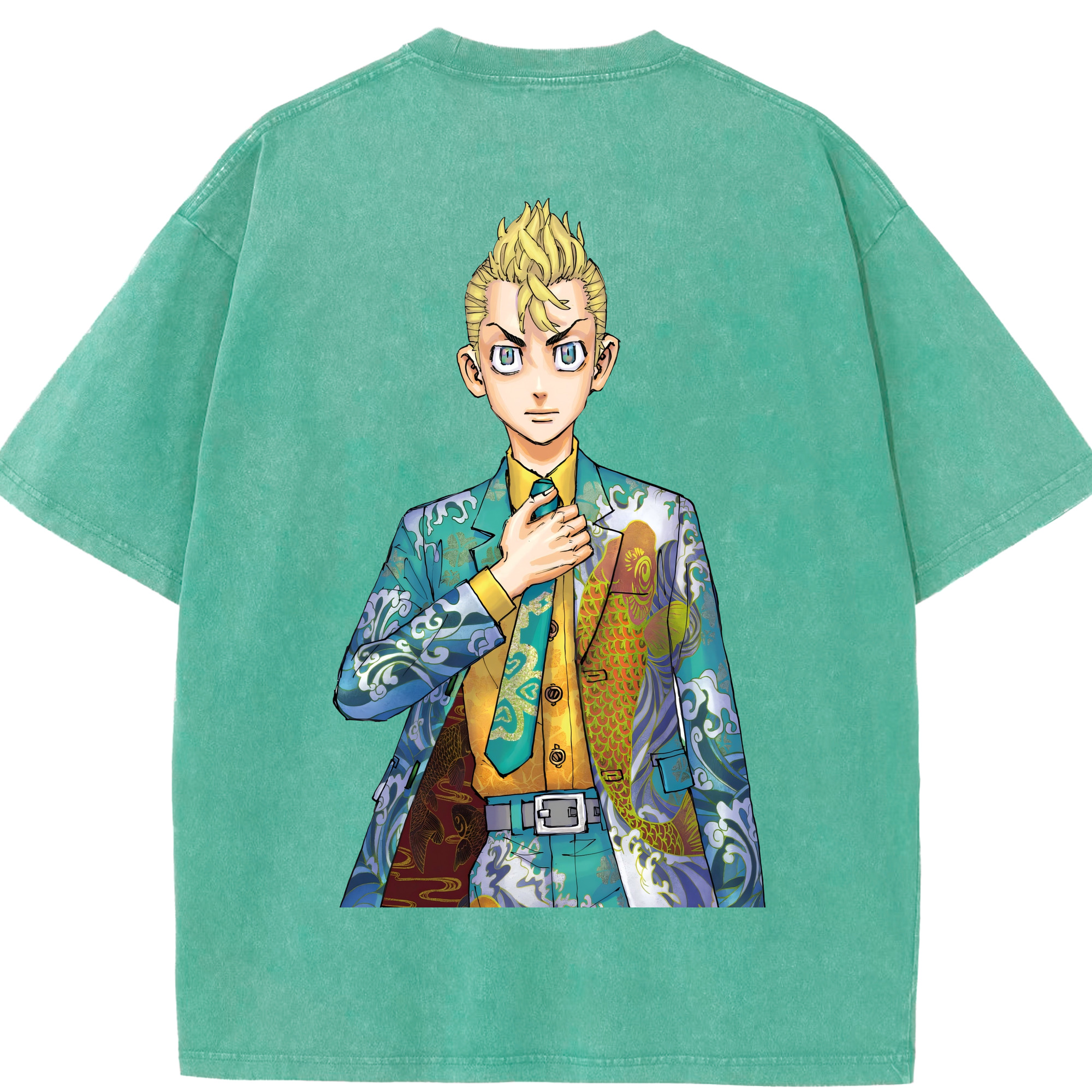 （画像用） 東京リベンジャーズ Tokyo Revengers 綿100% ヴィンテージ風 半袖Tシャツ（背面プリント）